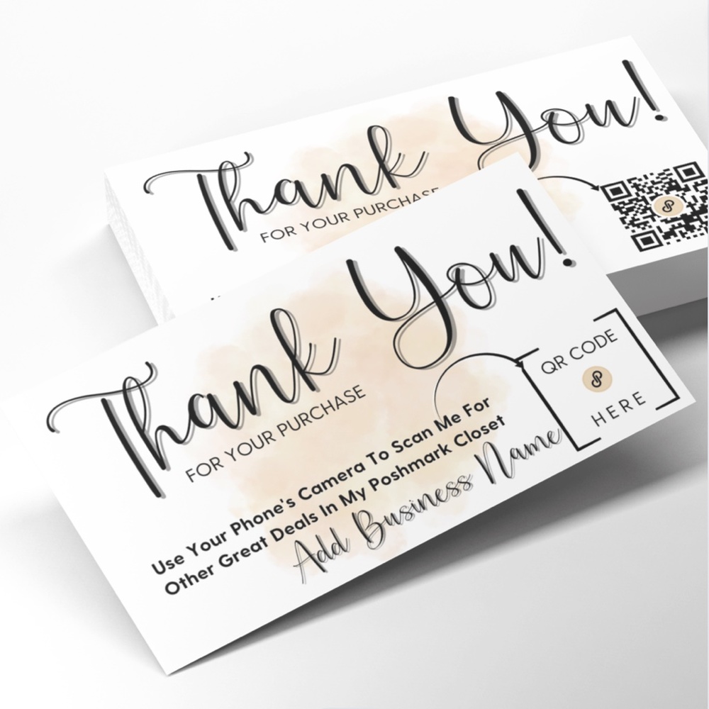 QR Code Thank You Cards